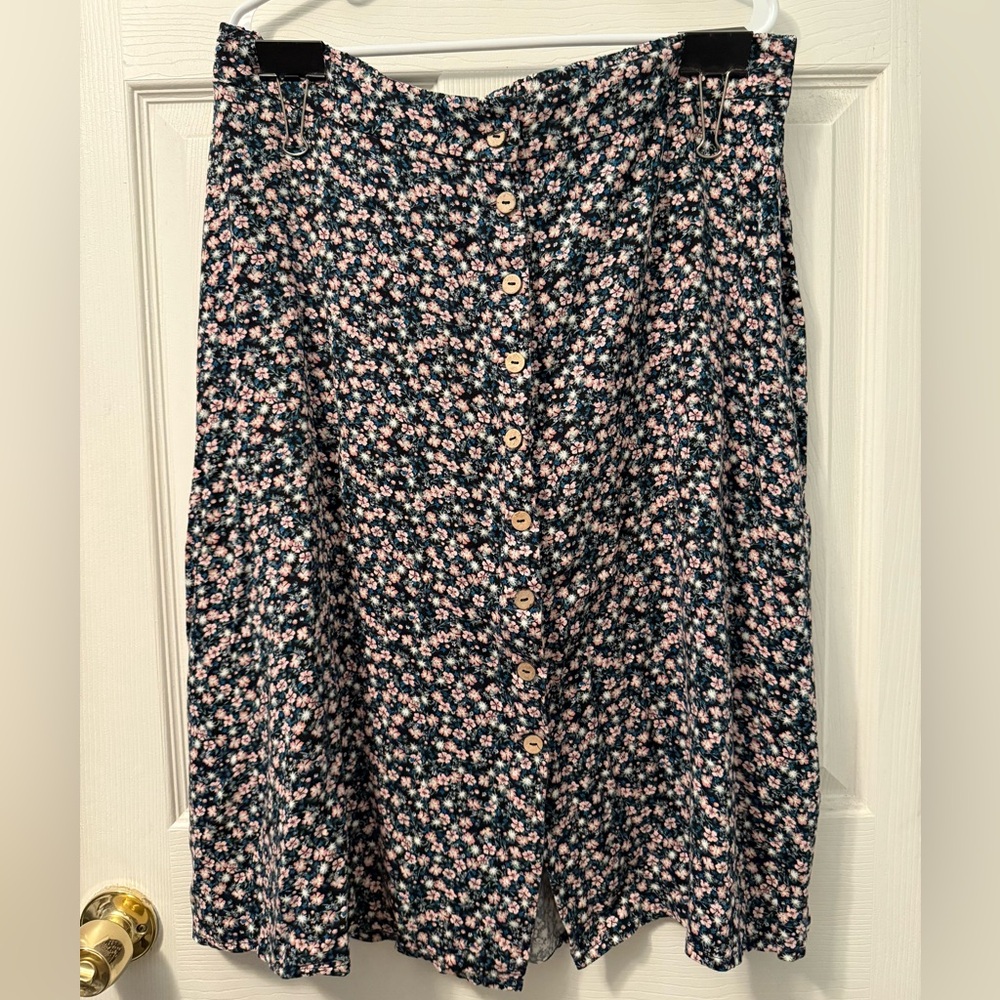 Maurices Floral Midi Skirt